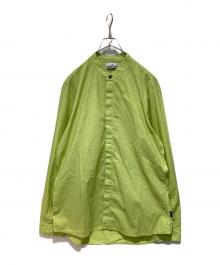 STONE ISLAND（ストーンアイランド）の古着「バンドカラーシャツ」｜黄緑