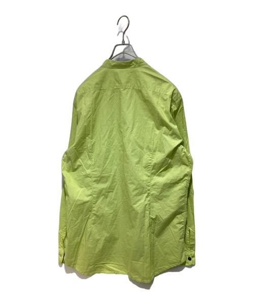 STONE ISLAND（ストーンアイランド）STONE ISLAND (ストーンアイランド) バンドカラーシャツ 黄緑 サイズ:XXLの古着・服飾アイテム