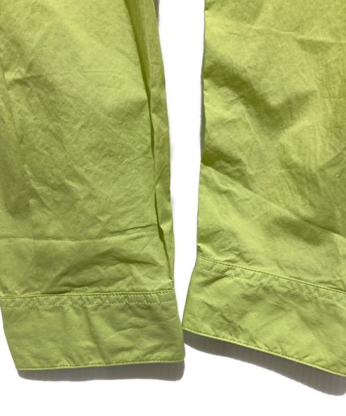 STONE ISLAND（ストーンアイランド）STONE ISLAND (ストーンアイランド) バンドカラーシャツ 黄緑 サイズ:XXLの古着・服飾アイテム