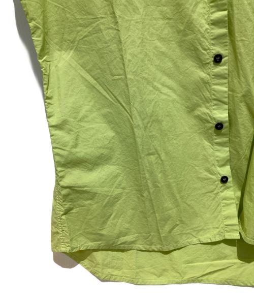STONE ISLAND（ストーンアイランド）STONE ISLAND (ストーンアイランド) バンドカラーシャツ 黄緑 サイズ:XXLの古着・服飾アイテム