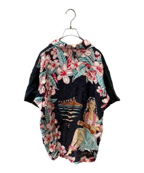 Sun Surf（サンサーフ）Sun Surf (サンサーフ) HULA GIRLアロハシャツ ブラック サイズ:-の古着・服飾アイテム