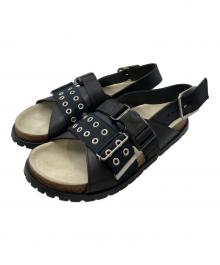 sacai×A.P.C.（サカイ×アーペーセー）の古着「Jules leather sandals」｜ブラック