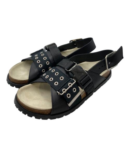 sacai（サカイ）sacai (サカイ) A.P.C. (アーペーセー) Jules leather sandals ブラック サイズ:41の古着・服飾アイテム