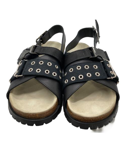 sacai（サカイ）sacai (サカイ) A.P.C. (アーペーセー) Jules leather sandals ブラック サイズ:41の古着・服飾アイテム