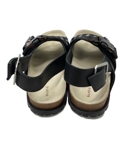 sacai（サカイ）sacai (サカイ) A.P.C. (アーペーセー) Jules leather sandals ブラック サイズ:41の古着・服飾アイテム