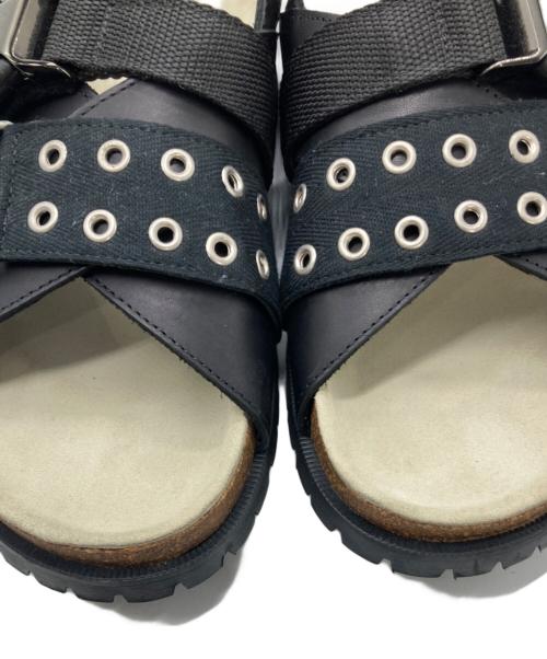 sacai（サカイ）sacai (サカイ) A.P.C. (アーペーセー) Jules leather sandals ブラック サイズ:41の古着・服飾アイテム