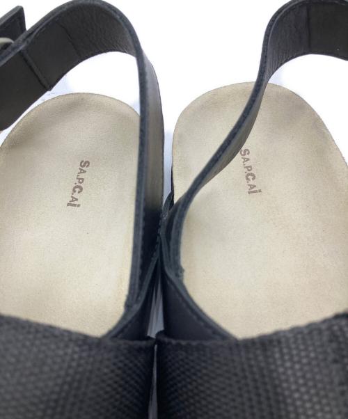 sacai（サカイ）sacai (サカイ) A.P.C. (アーペーセー) Jules leather sandals ブラック サイズ:41の古着・服飾アイテム