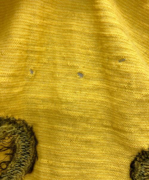 KAPITAL（キャピタル）KAPITAL (キャピタル) peace mark Happy muffler イエローの古着・服飾アイテム