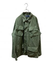 POLO RALPH LAUREN（ポロ・ラルフローレン）の古着「リップストップファティーグジャケット」｜グリーン