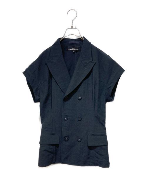 tricot COMME des GARCONS（トリココムデギャルソン）tricot COMME des GARCONS (トリココムデギャルソン) ダブルテーラードベスト ネイビー サイズ:Mの古着・服飾アイテム