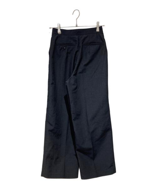 tricot COMME des GARCONS（トリココムデギャルソン）tricot COMME des GARCONS (トリココムデギャルソン) フロントボタンデザインワイドスラックス ネイビー サイズ:Mの古着・服飾アイテム