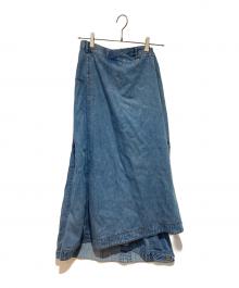 Ameri（アメリ）の古着「TENCEL DENIM WRAP LIKE SKIRT」｜インディゴ