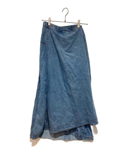 Ameri（アメリ）Ameri (アメリ) TENCEL DENIM WRAP LIKE SKIRT インディゴ サイズ:Sの古着・服飾アイテム