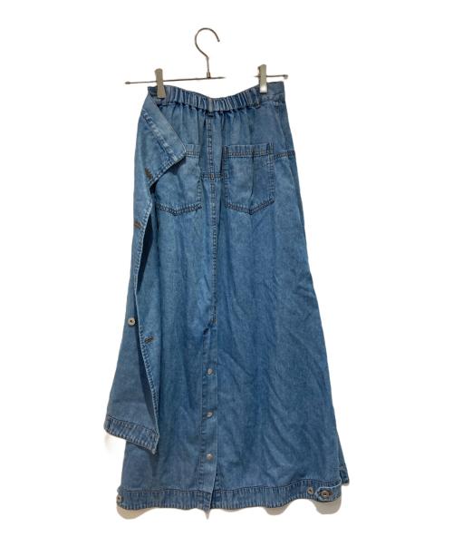 Ameri（アメリ）Ameri (アメリ) TENCEL DENIM WRAP LIKE SKIRT インディゴ サイズ:Sの古着・服飾アイテム