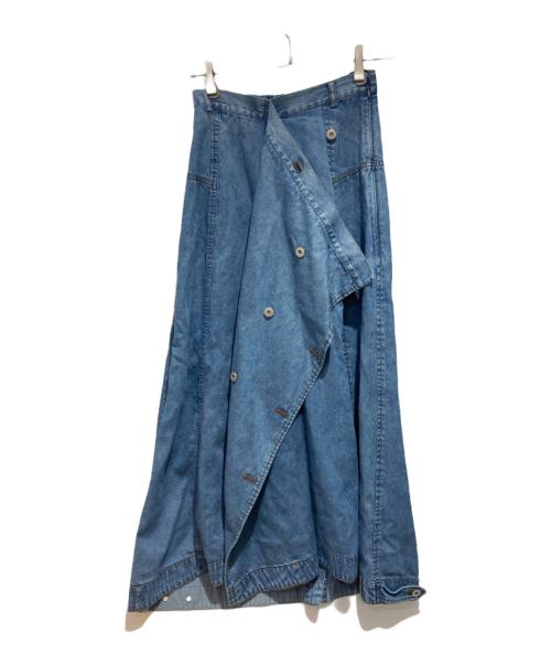 Ameri（アメリ）Ameri (アメリ) TENCEL DENIM WRAP LIKE SKIRT インディゴ サイズ:Sの古着・服飾アイテム