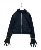 65537ロクゴーゴーサンナナ）の古着「Glove Zip Hoodie」｜ブラック