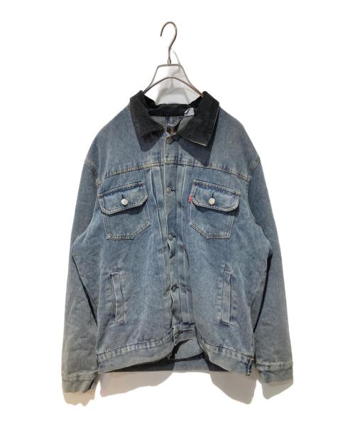 LEVI'S（リーバイス）LEVI'S (リーバイス) stussy (ステューシー) Embossed Trucker Jacket インディゴ サイズ:Ｌの古着・服飾アイテム