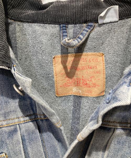 LEVI'S（リーバイス）LEVI'S (リーバイス) stussy (ステューシー) Embossed Trucker Jacket インディゴ サイズ:Ｌの古着・服飾アイテム