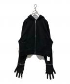 65537ロクゴーゴーサンナナ）の古着「Glove Zip Hoodie」｜ブラック