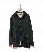 GARMENT REPRODUCTION OF WORKERSガーメントリプロダクションオブワーカーズ）の古着「リネンテーラードジャケット」｜ブラック