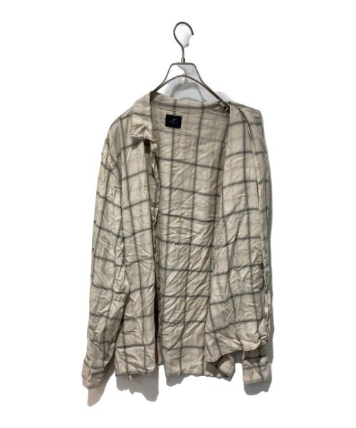 REMI RELIEF（レミレリーフ）REMI RELIEF (レミレリーフ) チェックシャツ ベージュ サイズ:Mの古着・服飾アイテム