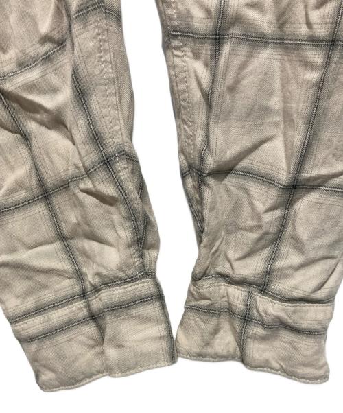 REMI RELIEF（レミレリーフ）REMI RELIEF (レミレリーフ) チェックシャツ ベージュ サイズ:Mの古着・服飾アイテム