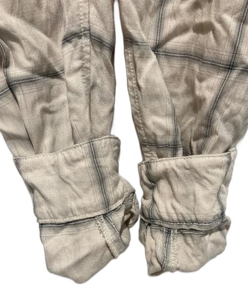 REMI RELIEF（レミレリーフ）REMI RELIEF (レミレリーフ) チェックシャツ ベージュ サイズ:Mの古着・服飾アイテム