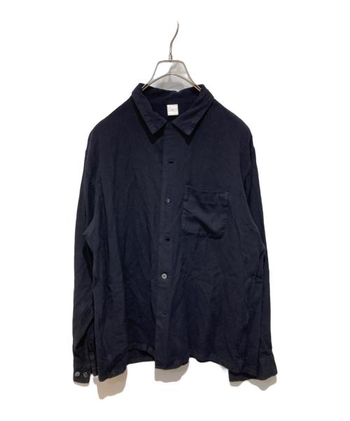 FRONT 11201（フロント 11201）front 11201 (フロント 11201) レーヨンシャツ ブラック サイズ:Ｌの古着・服飾アイテム