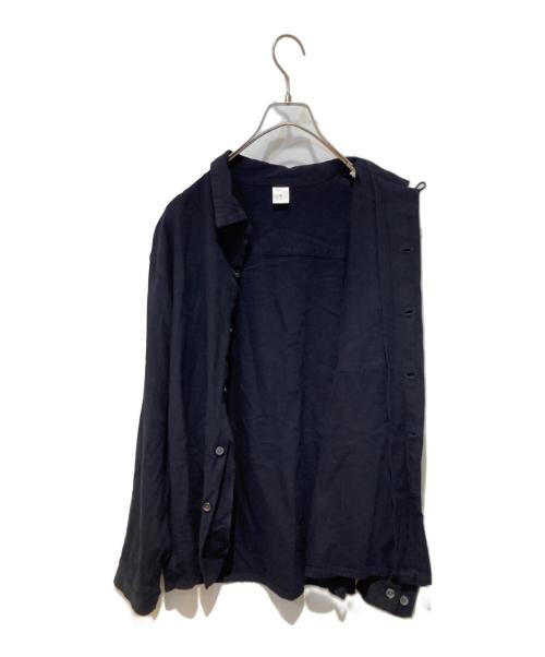 FRONT 11201（フロント 11201）front 11201 (フロント 11201) レーヨンシャツ ブラック サイズ:Ｌの古着・服飾アイテム