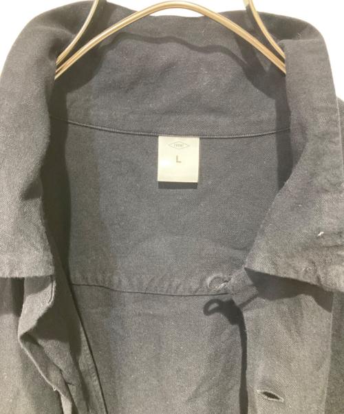 FRONT 11201（フロント 11201）front 11201 (フロント 11201) レーヨンシャツ ブラック サイズ:Ｌの古着・服飾アイテム
