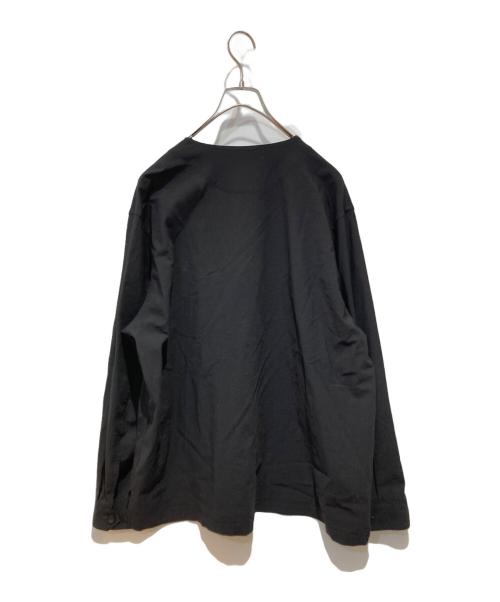 THE TOKYO（ザトーキョー）THE TOKYO (ザトーキョー) WTRK Wool Nylon Shirt Cardigan ブラック サイズ:46の古着・服飾アイテム