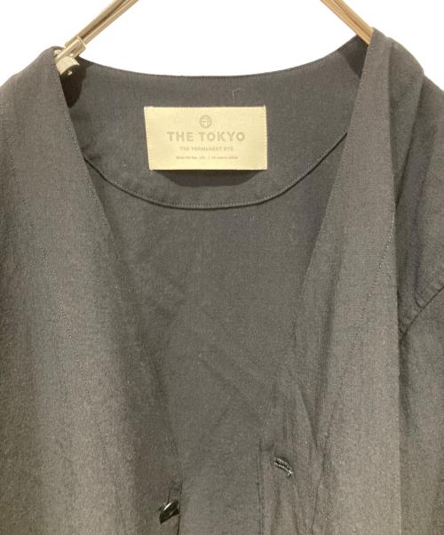 THE TOKYO（ザトーキョー）THE TOKYO (ザトーキョー) WTRK Wool Nylon Shirt Cardigan ブラック サイズ:46の古着・服飾アイテム