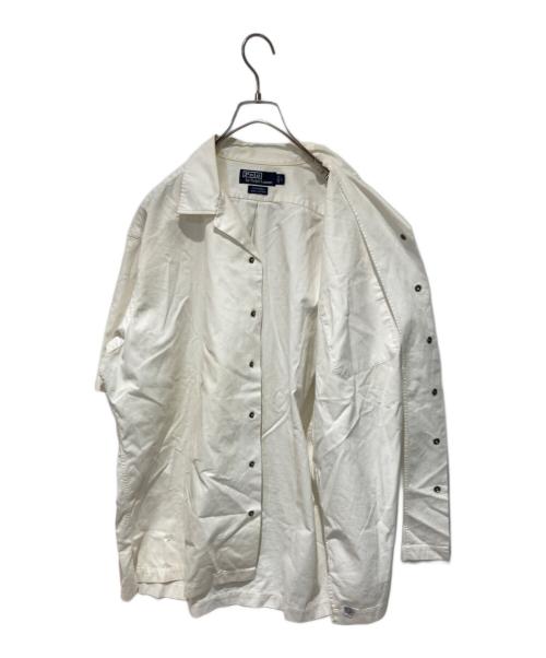 POLO RALPH LAUREN（ポロ・ラルフローレン）POLO RALPH LAUREN (ポロ・ラルフローレン) 開襟シャツ ホワイト サイズ:Ｌの古着・服飾アイテム