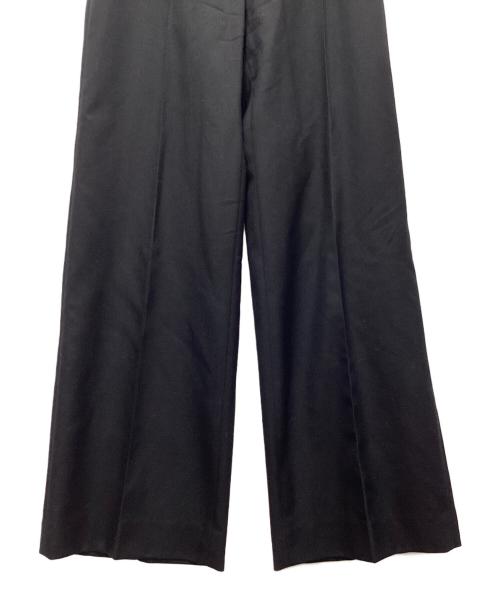 patou（パトゥ）patou (パトゥ) センタープレスワイドパンツ ブラック サイズ:34の古着・服飾アイテム