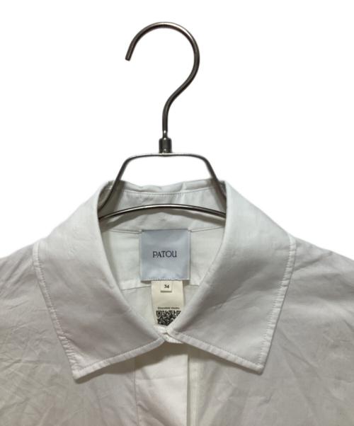 patou（パトゥ）patou (パトゥ) オーバーサイズシャツ ホワイト サイズ:34の古着・服飾アイテム