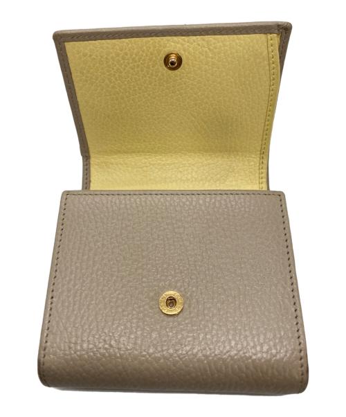 GUCCI（グッチ）GUCCI (グッチ) ミディアムウォレット ベージュ×イエローの古着・服飾アイテム