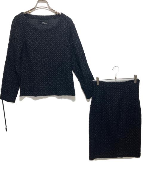 tricot COMME des GARCONS（トリココムデギャルソン）tricot COMME des GARCONS (トリココムデギャルソン) セットアップブラウス ブラック サイズ:Mの古着・服飾アイテム