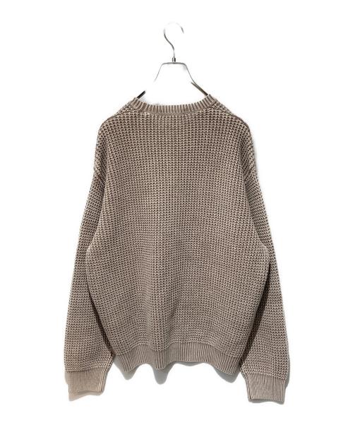 SUPREME（シュプリーム）SUPREME (シュプリーム) WASHED SMALL BOX WAFFLE SWEATER ベージュ サイズ:Mの古着・服飾アイテム