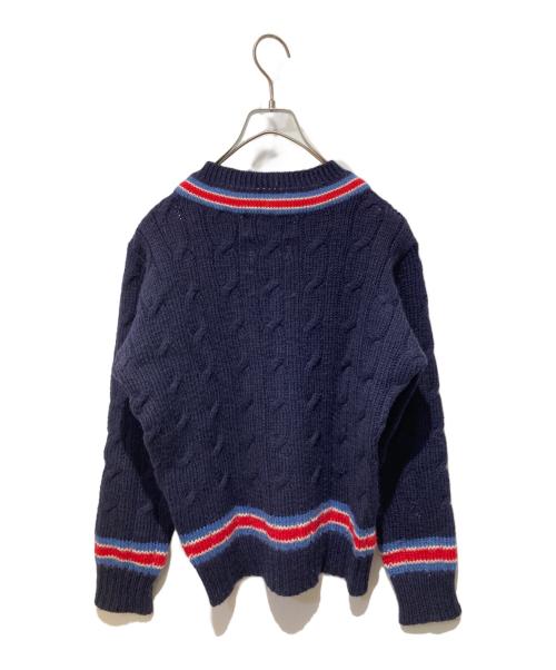 Adam et Rope（アダム エ ロペ）Adam et Rope (アダム エ ロペ) HIGHLAND CLUB (ハイランドクラブ) Vネックニット ネイビー サイズ:XLの古着・服飾アイテム