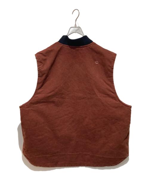 CarHartt（カーハート）CarHartt (カーハート) ダック地ベスト レッド サイズ:2XLの古着・服飾アイテム