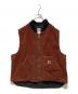 CarHartt（カーハート）の古着「ダック地ベスト」｜レッド