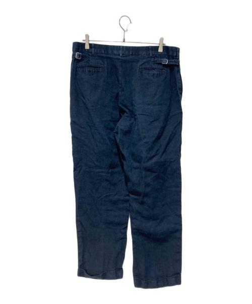 POLO RALPH LAUREN（ポロ・ラルフローレン）POLO RALPH LAUREN (ポロ・ラルフローレン) リネンタックパンツ ネイビー サイズ:38/30の古着・服飾アイテム