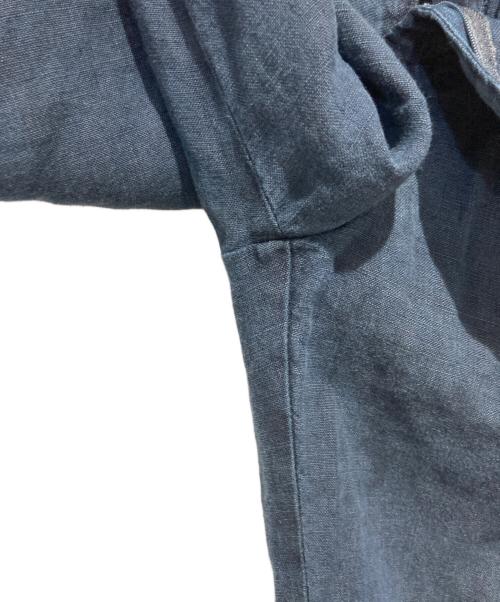 POLO RALPH LAUREN（ポロ・ラルフローレン）POLO RALPH LAUREN (ポロ・ラルフローレン) リネンタックパンツ ネイビー サイズ:38/30の古着・服飾アイテム