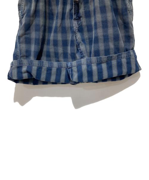 GRAMICCI（グラミチ）GRAMICCI (グラミチ) オンブレチェックショーツ ネイビー サイズ:Ｌの古着・服飾アイテム