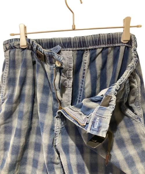 GRAMICCI（グラミチ）GRAMICCI (グラミチ) オンブレチェックショーツ ネイビー サイズ:Ｌの古着・服飾アイテム