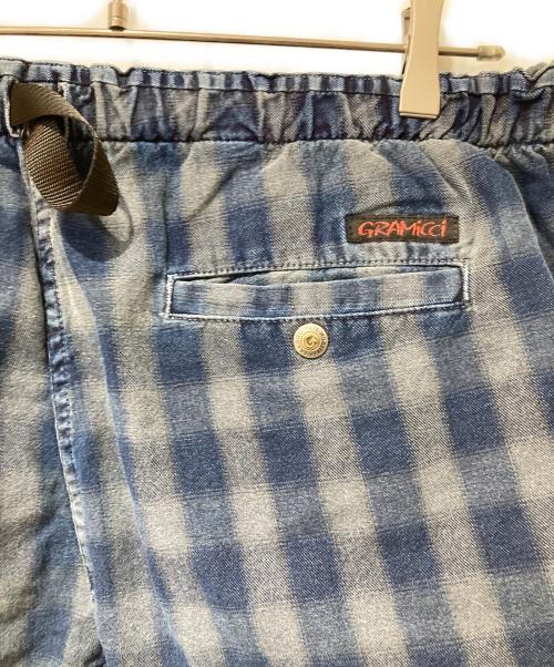 GRAMICCI（グラミチ）GRAMICCI (グラミチ) オンブレチェックショーツ ネイビー サイズ:Ｌの古着・服飾アイテム