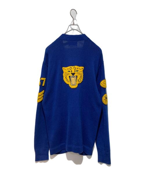 POLO RALPH LAUREN（ポロ・ラルフローレン）POLO RALPH LAUREN (ポロ・ラルフローレン) バーシティインスパイアーコットンカーディガン ブルー サイズ:Mの古着・服飾アイテム