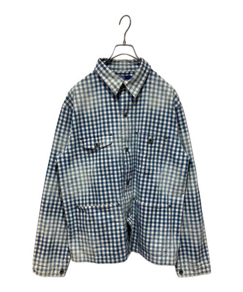 POLO RALPH LAUREN（ポロ・ラルフローレン）POLO RALPH LAUREN (ポロ・ラルフローレン) ギンガムチェックカバーオール ブルー サイズ:Mの古着・服飾アイテム