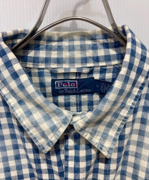 POLO RALPH LAUREN（ポロ・ラルフローレン）POLO RALPH LAUREN (ポロ・ラルフローレン) ギンガムチェックカバーオール ブルー サイズ:Mの古着・服飾アイテム