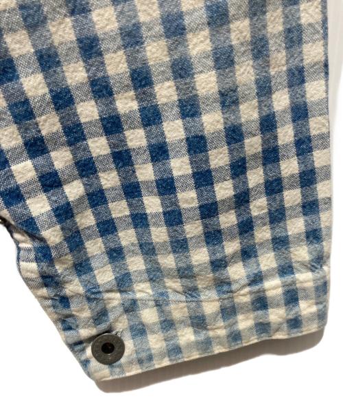POLO RALPH LAUREN（ポロ・ラルフローレン）POLO RALPH LAUREN (ポロ・ラルフローレン) ギンガムチェックカバーオール ブルー サイズ:Mの古着・服飾アイテム